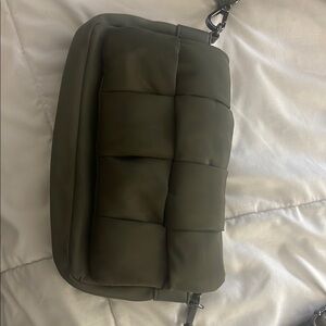 Steve Madden Green Quilted Belt Bag